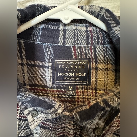 Blue Button Up Flannel - Picture 2 of 2